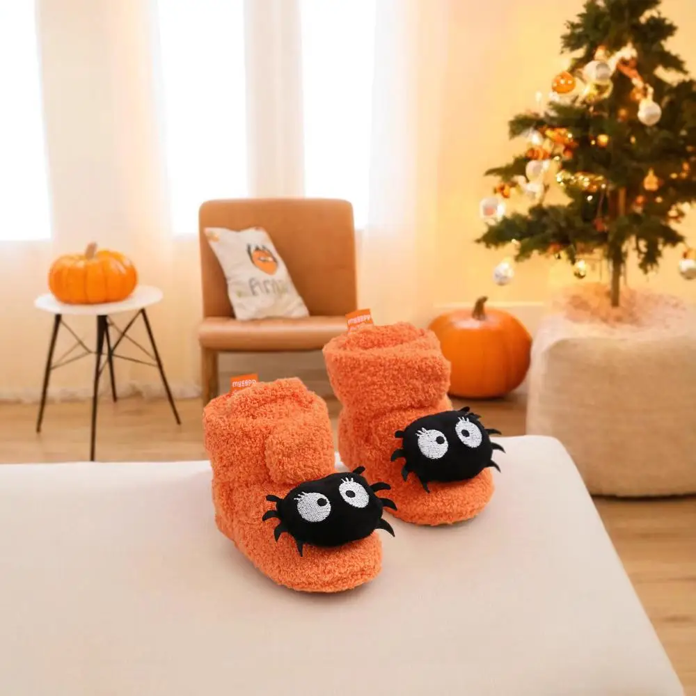 Bottes d'Halloween Spider Horror Elements pour bébés garçons et filles, chaussures CPull, citrouilles