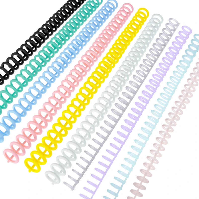 KW-trio 10 pièces en plastique 30 trous feuilles mobiles classeurs anneau reliure épines peignes 85 feuilles capacité pour bricolage papier cahier Album