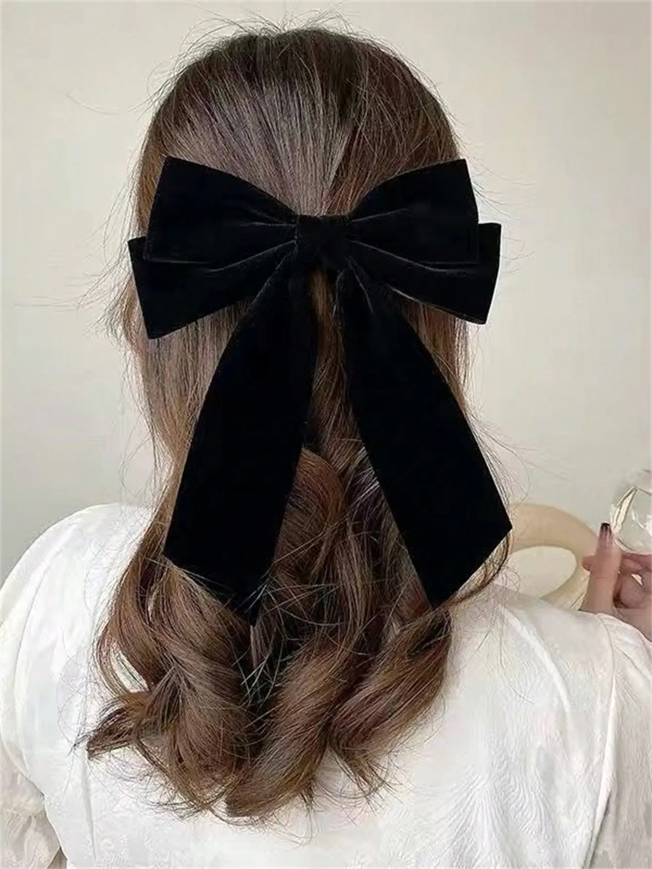 1 pince à cheveux pour femmes automne-hiver vintage velours arc dos pince à cheveux pince à printemps accessoires pour cheveux pour petite amie cadeaux adaptés