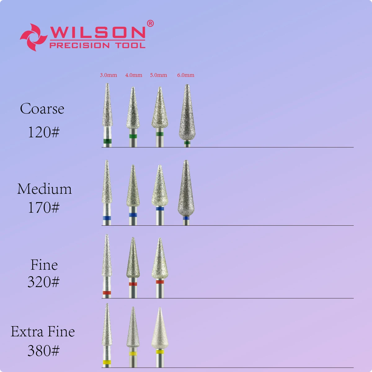 WILSON Bits diamantés en forme de bourgeon/outils/ongles/Uñas Accesorios Y Herramientas/accessoires pour ongles