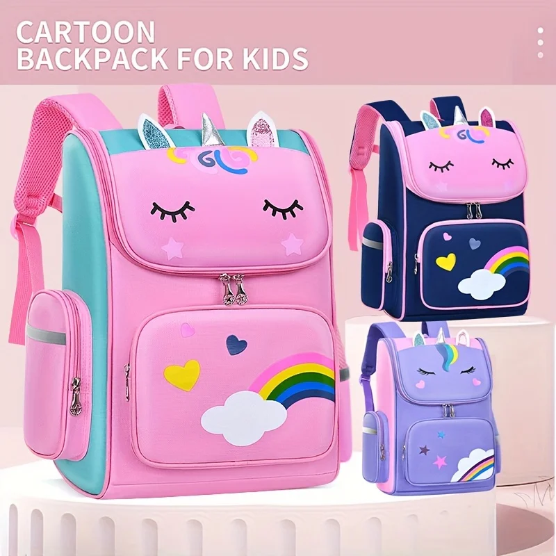 Sac à dos léger étanche pour enfants, cartable pour élèves du primaire, sac à bandoulière pour filles, mignon, 1,2,3,4,5,6, 6-12 ans