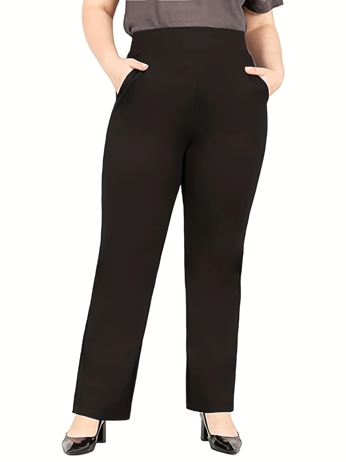 Pantalon d'été en tissu tricoté pour femmes, grande taille, style formel, à la mode, nouvelle collection