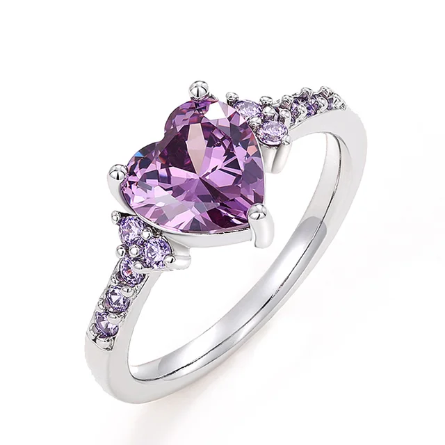 Huitan – bagues en zircone cubique pour femmes, accessoires de fiançailles et de mariage uniques, cadeau fantaisie pour dames, bijoux romantiques à la mode – Image 2
