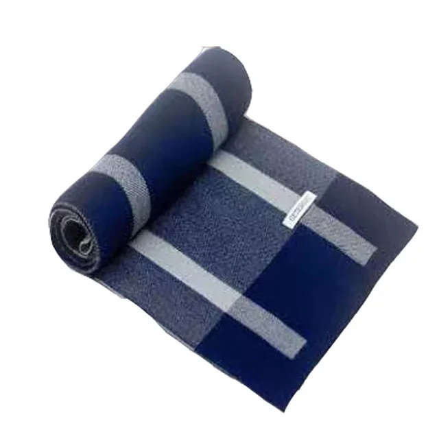 Hiver hommes écharpe garder au chaud écharpe décontracté marque de mode Designers tricot foulard Patchwork copie cachemire écharpe châle Wrap AC2228 – Image 6