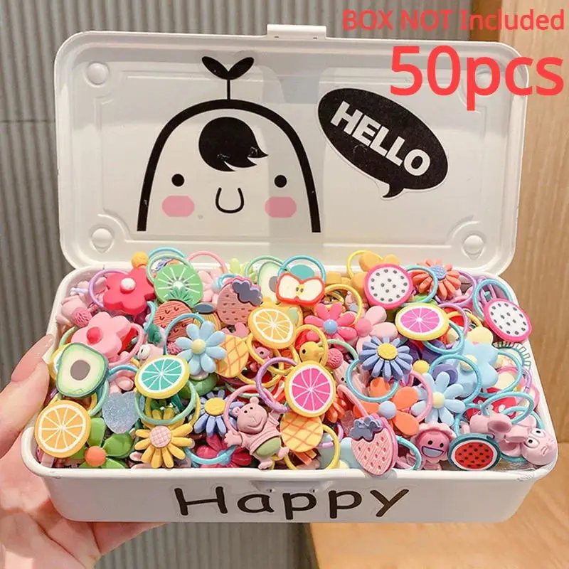 30/50pcs élastique pour enfants ne fait pas mal aux cheveux élastique bonne fille bébé tête corde cheveux cravate cheveux Chirp chouchous coiffure