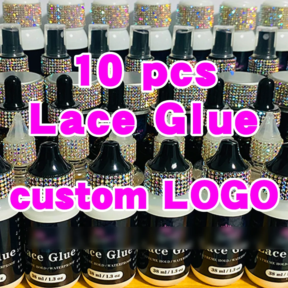 10 pcs Front Lace Wig Glue Custom LOGO Waterproof And Sweat Resistant Wigs Glue For Lace Wigs Custom Labels Rapid Transport