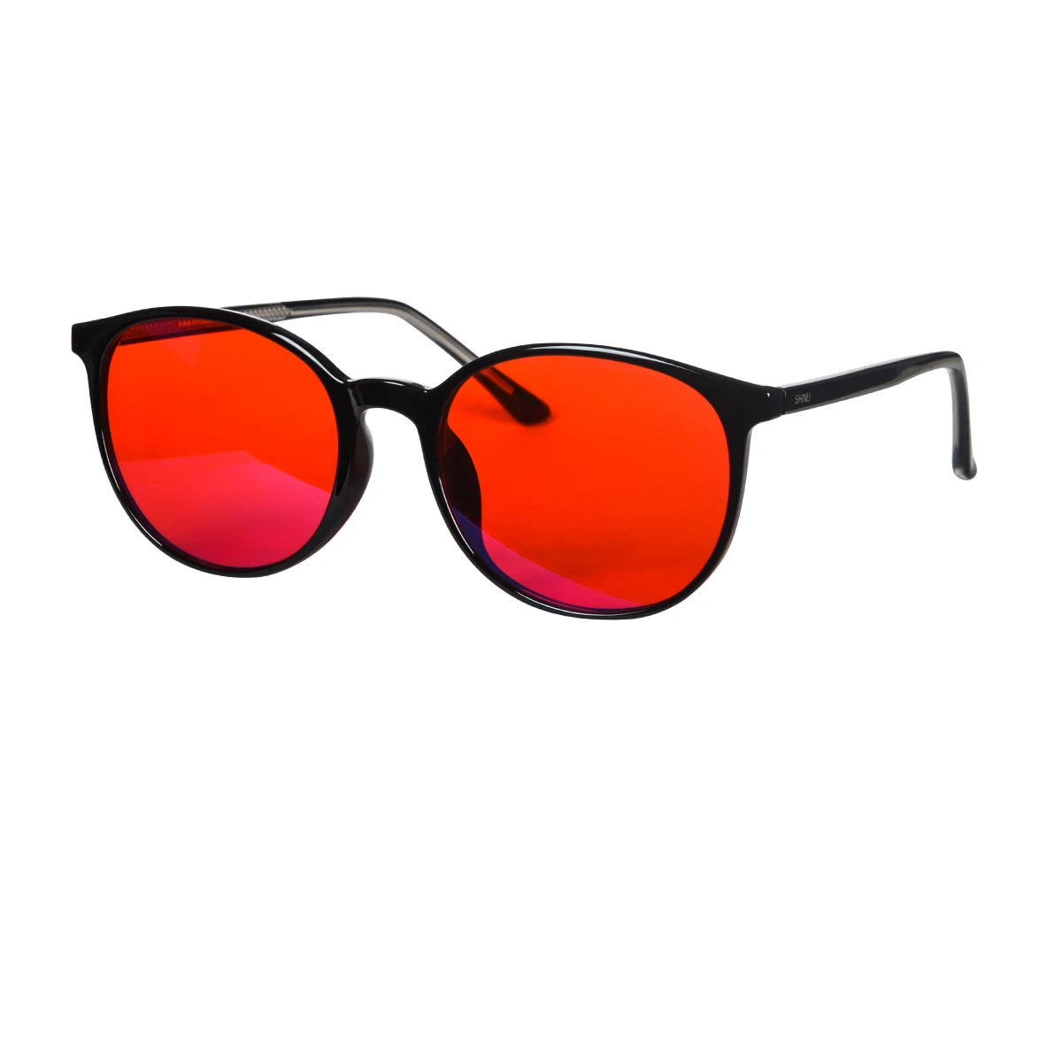 Lunettes rouges lunettes de lumière bleue rouge pour un meilleur sommeil lunettes bloquant la lumière bleue lentilles orange Tr90 lunettes pour femmes SH2022