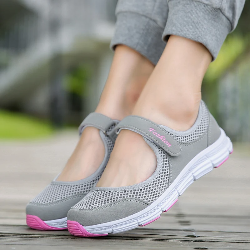 Femmes chaussures respirant chaussures vulcanisées blanc ZapaWomen baskets mode respirant maille chaussures de marche décontractées femmes chaussures de travail
