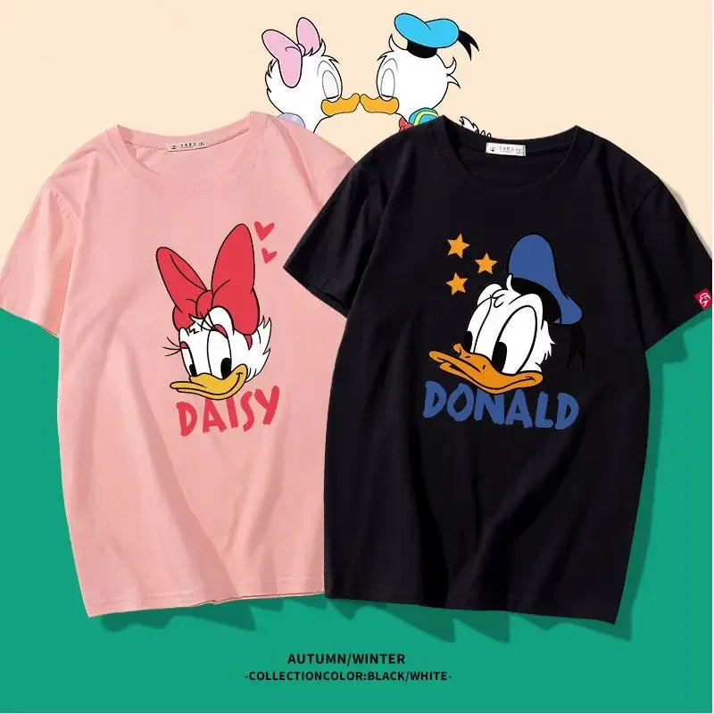 Disney été Donald Duck Ins T-shirt à la mode Design Sense Niche Couple porter 2022 nouveau T-shirt à manches courtes à la mode