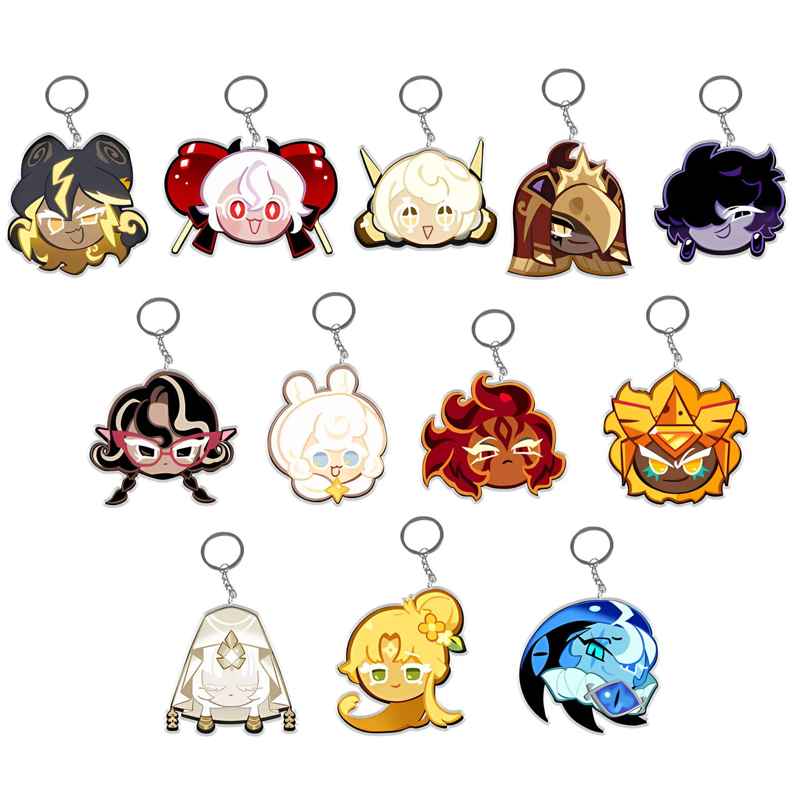 Cookie Run Kingdom – porte-clés périphériques en acrylique, mignon, pendentif suspendu pour voiture, accessoire de sac à la mode, cadeaux pour les Fans de jeu