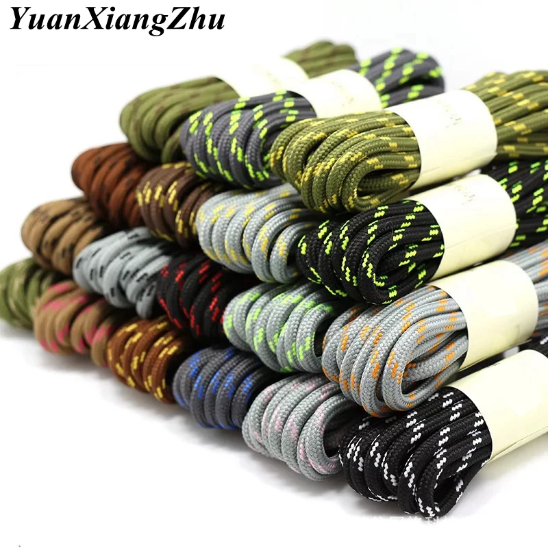 1 paire de lacets ronds en Polyester Durable, bottes d'extérieur, baskets pour chaussures 100/120/140/160cm, accessoires de chaussures