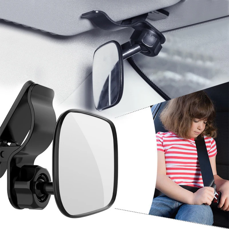 Rétroviseur universel pour bébé avec ventouse, moniteur de sécurité pour enfants, pare-brise de voiture, clip pare-soleil
