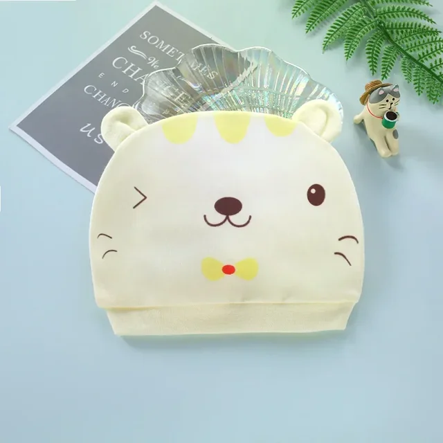 Chapeau en coton imprimé pour nouveau-né, bonnets pour bébé, casquettes pour tout-petits, mignon, 40 couleurs, 0 à 3 mois – Image 5
