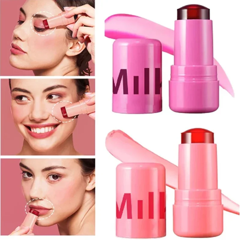 Rouge à lèvres hydratant longue durée, maquillage au lait, eau rafraîchissante, embauà la MSI, hydratant, transparent, Jules et tache de joue, MSI rebondisnoyaux, cosmétique Bergame, 3 en 1