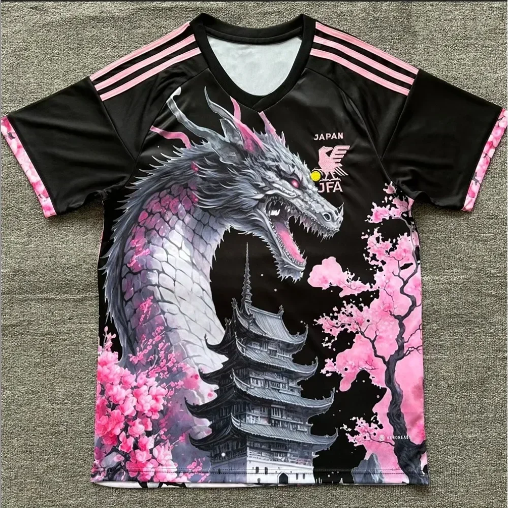 Japon équipe nationale maillot de Football vague de mer Jingle chat dark vador Football T-shirt hommes vêtements femmes T-shirt enfants t-shirts hauts