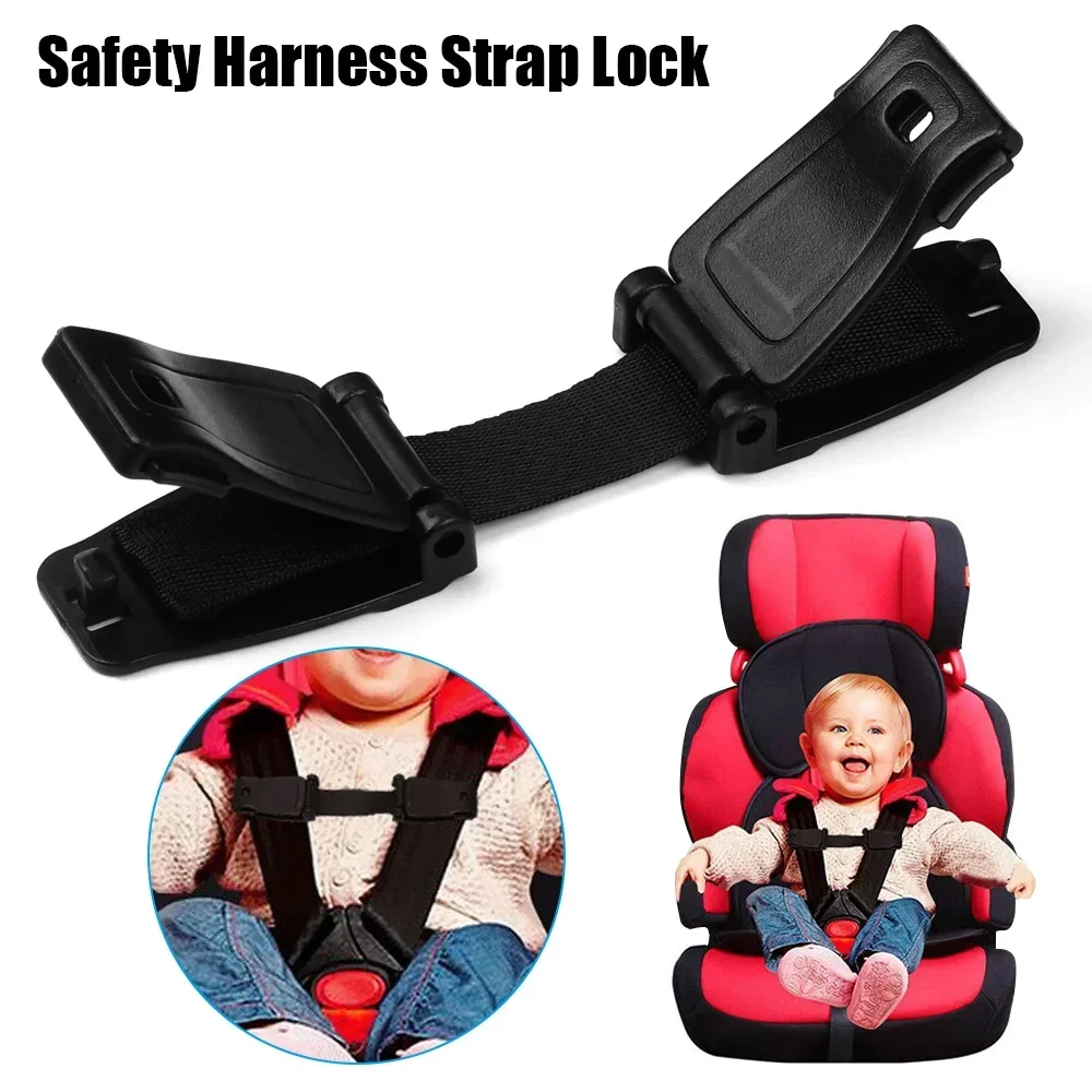 Ceinture de sécurité de voiture, sangle réglable, harnais de sécurité pour chaise haute, verrouillage Anti-évasion, Clip de poitrine pour enfant et bébé, Clip de sac à dos de voiture de voyage