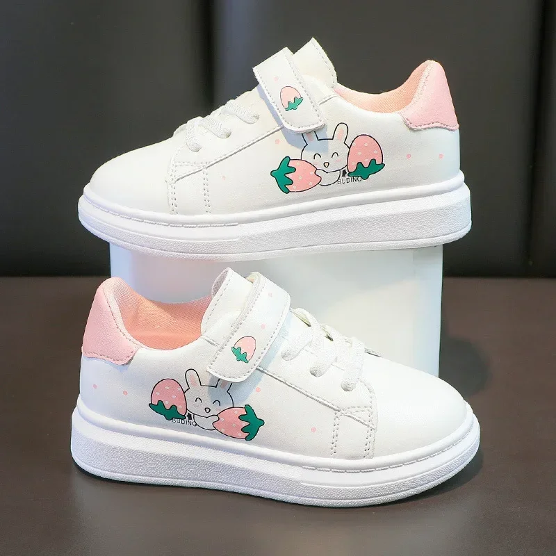 2025 fille chaussure printemps automne garçon blanc chaussure décontracté course enfant chaussure anti-dérapant semelle souple Sneaker enfant tenis vente chaude article