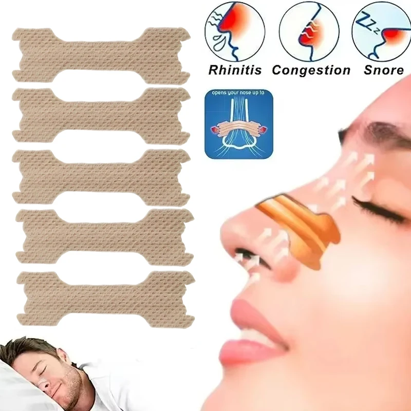 Bandes nasales pour souffle, aide droite, arrêter de ronfler, bon Patch pour dormir, produit plus facile, aide au sommeil, 10/50 pièces