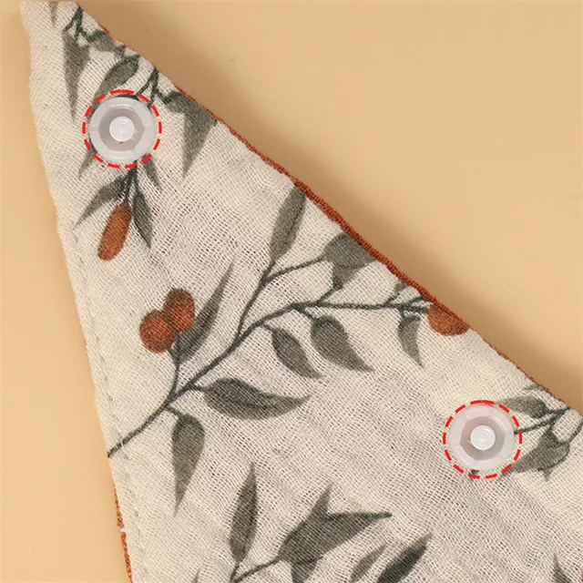 Bébé coton doux apaiser apaiser Triangle salive serviettes infantile élégant Floral Bandana mouchoir enfants rot tissus bavoirs d'alimentation – Image 6