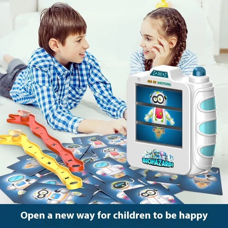 Jeu de société attrape-monstre avec caméra pour enfants, entraînement de la mémoire de réaction, défi compétitif coule multijoueur, jeu de l'espace