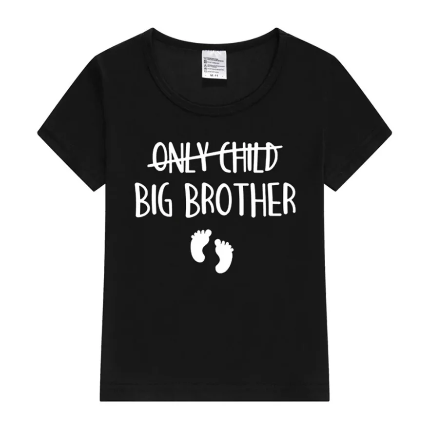 T-shirt à Manches Courtes en Coton pour Enfant, Vêtement Décontracté, pour Annonce de Grossesse