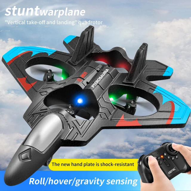 Nouveau V32 RC avion 2.4G EPP RC avion télécommande avion planeur avec lumière 360 °   Jouet drone en mousse à rabat pour garçons et enfants – Image 3