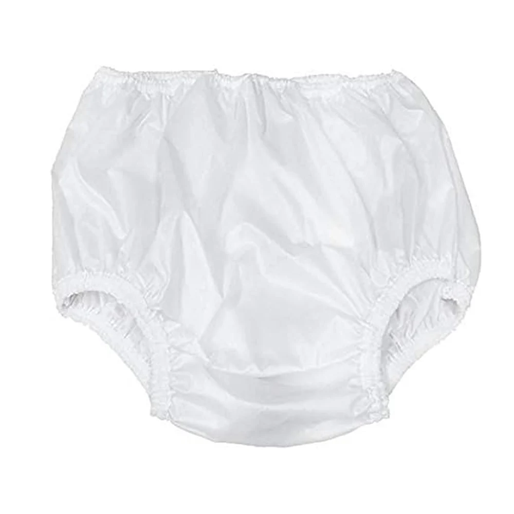 Couvre-couche de nuit DL imperméable pour adulte, pantalon en plastique à enfiler, sous-vêtements imperméables réutilisables pour Incontinence