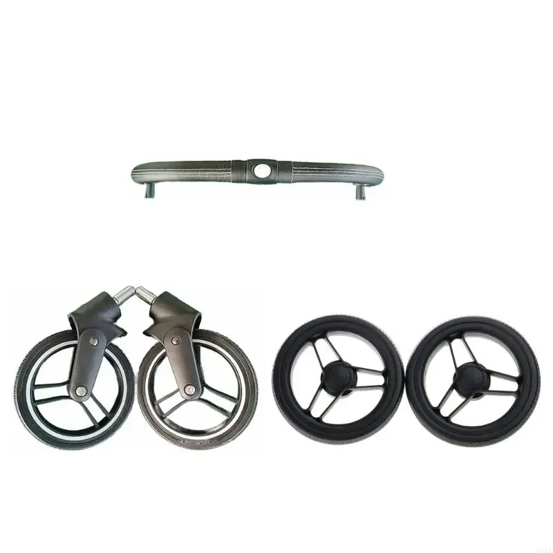 Accessoires de poussette pour bébé, roues de remplacement, accoudoir avant pour Yoya en caoutchouc et métal