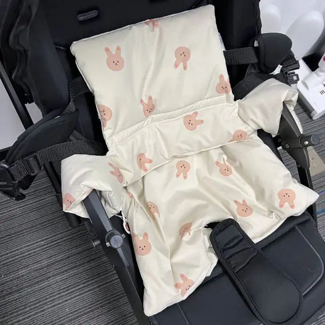 Coussin de chaise de salle à manger pour bébé, coussin intégré antidérapant Portable quatre saisons pour sortir, accessoires de chaise de salle à manger pour bébé – Image 5