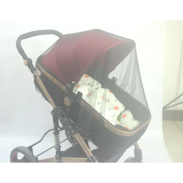 Moustiquaire pour poussette de bébé, landau d'été, filet de Protection contre les insectes, chariot de poussette pour nourrissons, Protection sûre, accessoires de landau en maille – Image 6