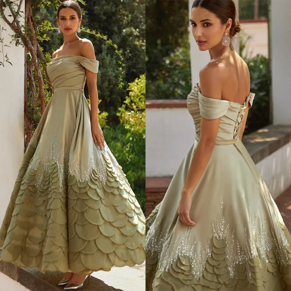 Robe de Soirée à Paillettes, Longueur au Sol, Forme Trapèze, Parfait pour le Bal et la Soirée Formelle, Peu importe