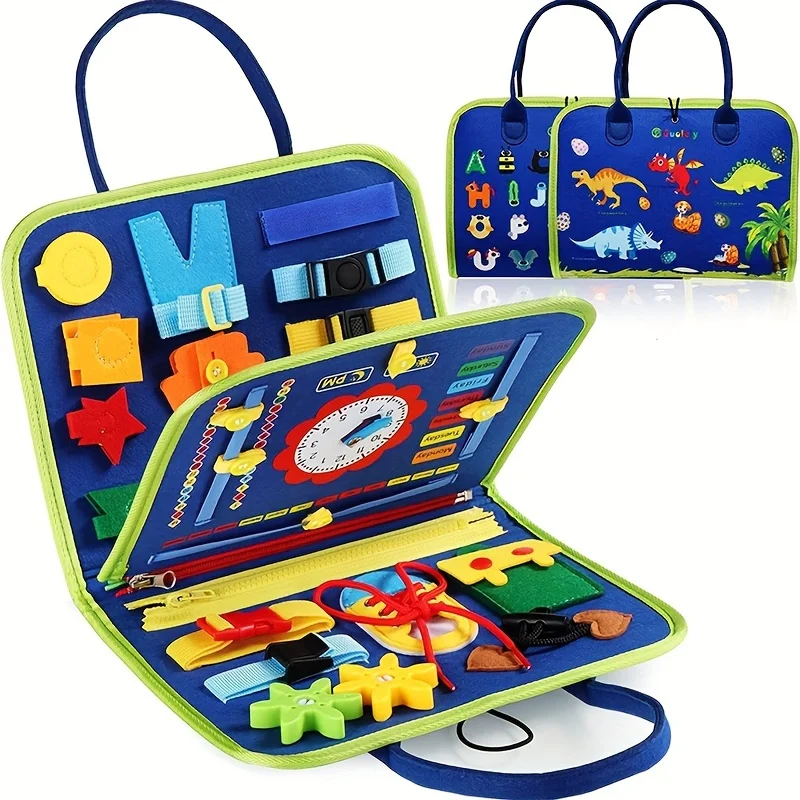 Jouet Busy Board pour le développement mentaires oriel, jouet de voyage parfait pour les avions et les voitures, le développement de la motricité fine et du dos Puzzle