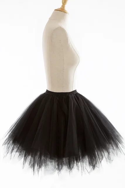 Mini jupes tutu de carnaval, jupon court en tulle superposé irrégulier, taille élastique, au-dessus du genou, robe de Rhassortie, sous-jupe – Image 5