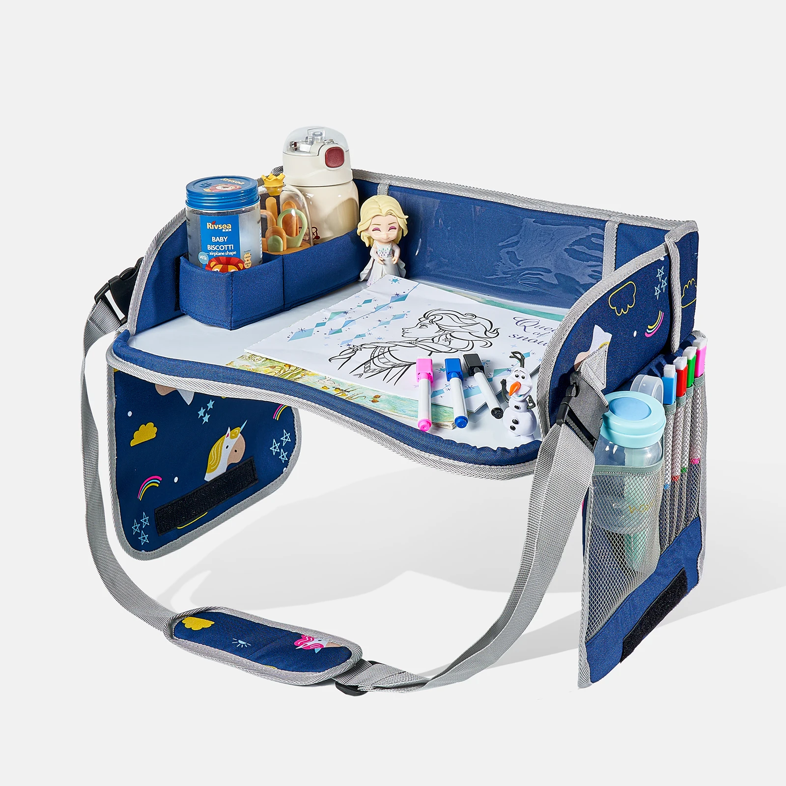 Planche à dessin Portable pour voiture de voyage, planche à dessin essuyable pour enfants, tableau blanc de voiture, plateau, chariot, rangement de jouets