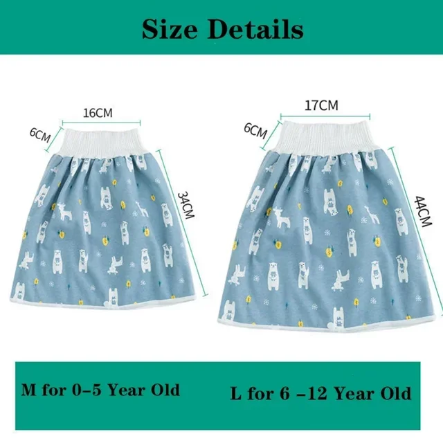 Jupe-culotte imperméable pour bébé garçon et fille, confortable, pour l'entraînement à la propreté – Image 6
