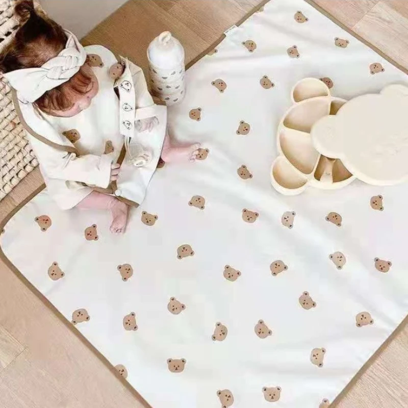 Tapis à langer imperméable pour bébé, lavable, coussin d'urine pour nouveau-né, accessoires pour bébés, doublures pour berceaux de berceau, couches réutilisables