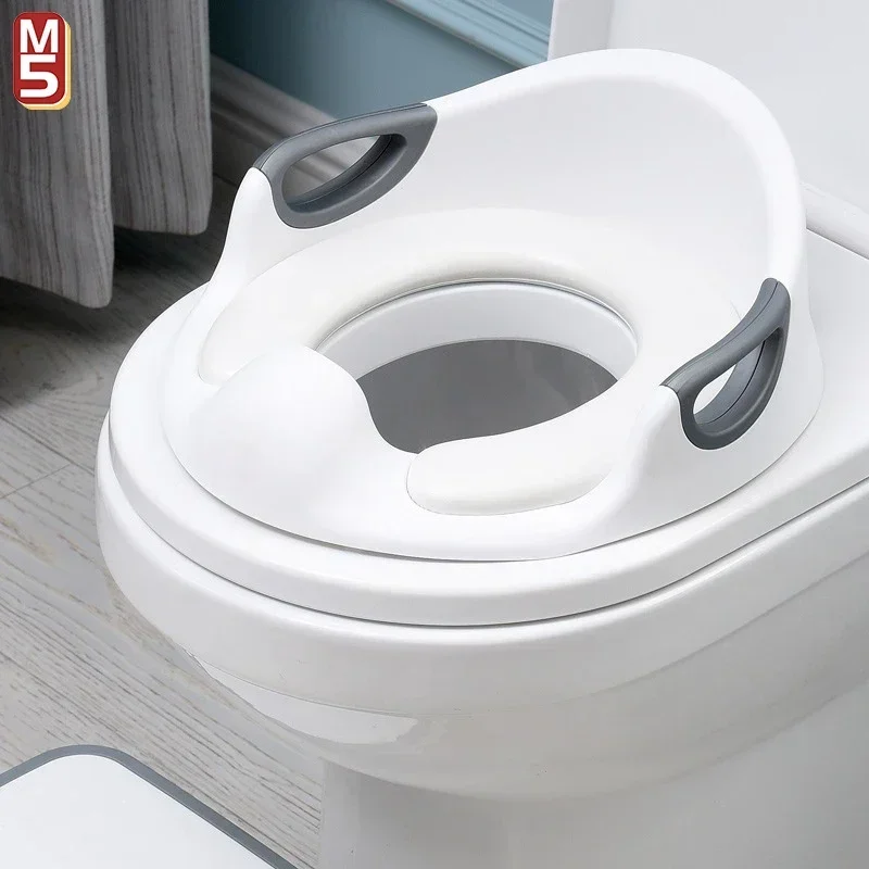 Siège de toilette pour bébé avec coussin doux Foy, collection haute, double design antidérapant et protection contre les éclaboussures
