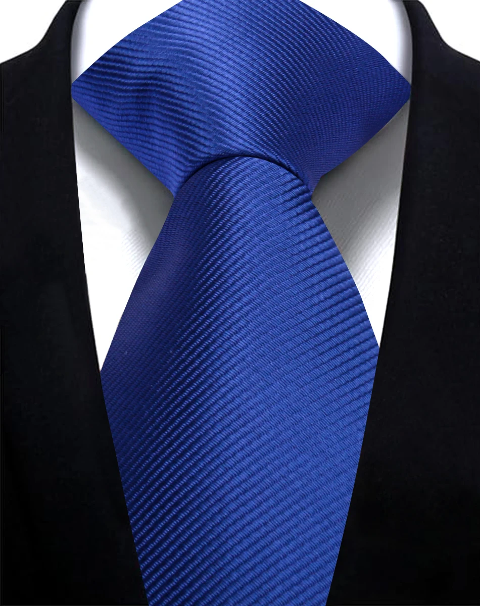 Cravate solide 7.5cm cravate pour hommes mode cravates de mariage mince bleu gris classique cravates hommes d'affaires Jacquard tissé classique cravates