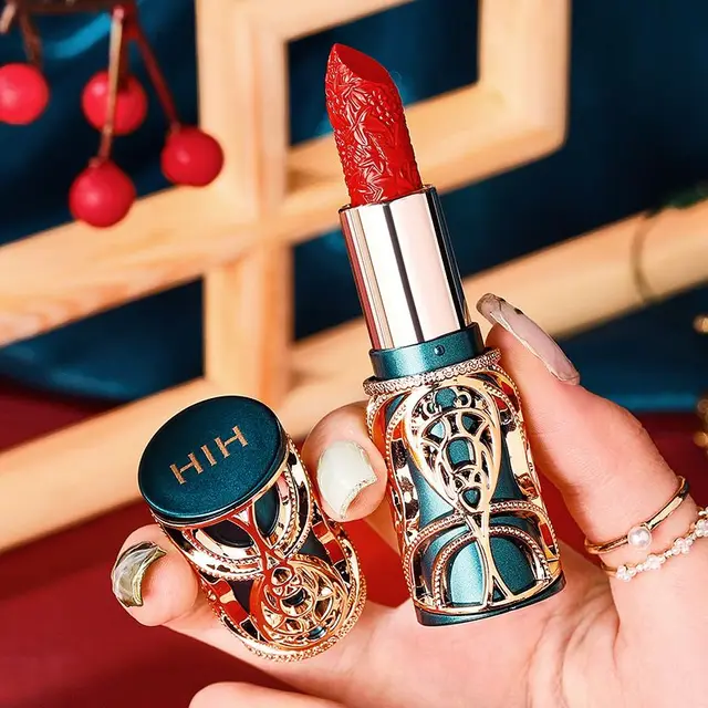 Chinoiserie – rouge à lèvres sculpté, imperméable, longue durée, velours, glaçage, teinte Sexy pour femmes, boue, cosmétiques pour cadeaux – Image 2