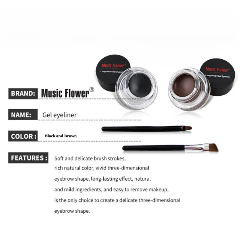 Gel à sourcils crème à sourcils imperméable à l'eau anti-taches pommade à sourcils longue durée très teinte pour maquillage des sourcils crème de revêtement pour les yeux beauté