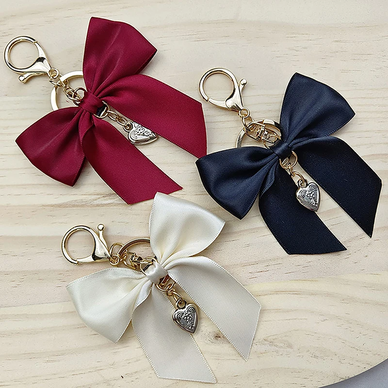Porte-Clés avec Grand Nministériels d en Ruban, Bijoux Romantiques, Ornement Doux, pour Sac de Téléphone, Voiture, Cadeau pour Femme