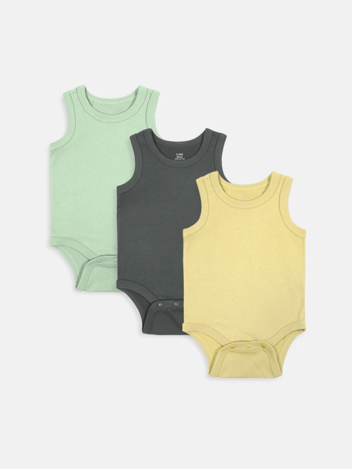 Combinaison gilet à col rond pour bébé garçon, 3 pièces, sans manches, en coton, vêtements de maison, pour bébé de 3 à 18 mois, nouvelle collection été 2024