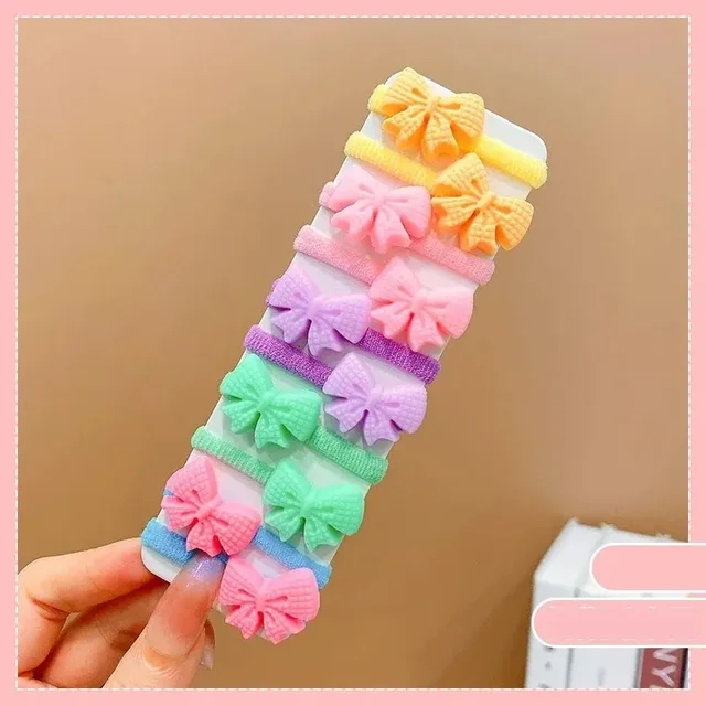 50/40/30 pièces d'élastiques mignons pour les enfants ne duront pas les cheveux avec une bonne élasticité. Bandeaux pour bébé fille et coiffure pour filles mignonnes – Image 6