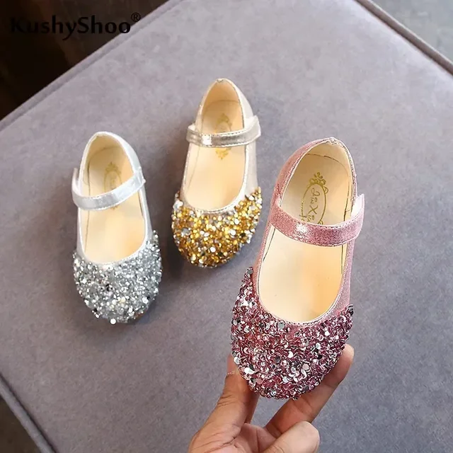 Chaussures provoqué en cuir Bling pour adolescentes, chaussures de mariage princesse, Parker pointu beauté, 1 à 5 ans, printemps 2025 – Image 3