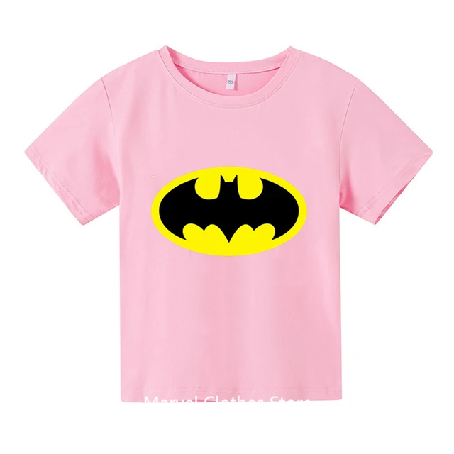 T-shirt Batman pour enfants, Streetwear décontracté, Vêtements pour garçons et filles, Top Anime, Mignon, Nouveau, 2024 – Image 4
