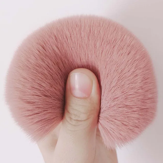 CALIYI 1/2 pièces moelleux poudre libre Blush pinceaux Portable MINI luxe maquillage brosse voyage cosmétique maquillage outils pour femmes filles – Image 2