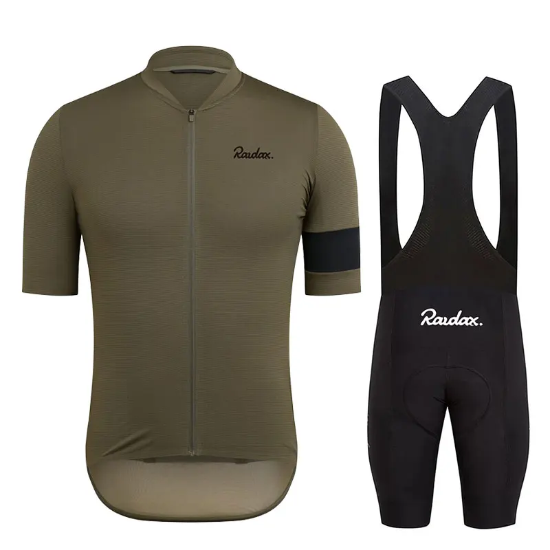 2024 Raudax Cycling Clothing Road Uniform Cycling Set Summer Breathable Bicycle Clothes MTB Sportswear Men's Bike Clothing Set