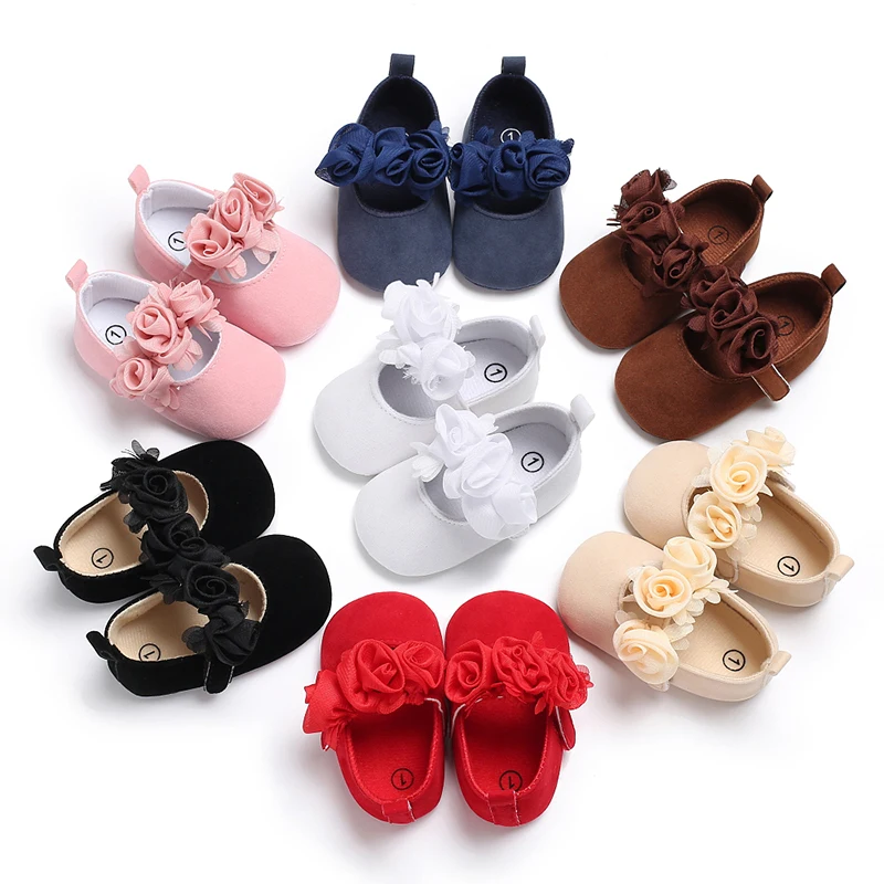 Chaussures pour bébé fille Mary Jane à nœud mignon – Chaussures de marche décontractées à fond souple, noires, roses, blanches, rouges, adaptées au printemps/automne