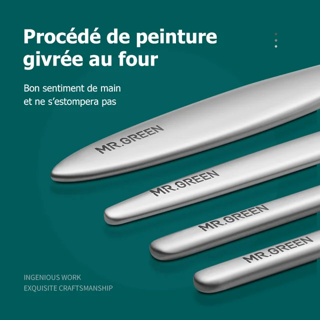 MR.GREEN – ensemble de couteaux de pédicure professionnels, outils de soins des ongles incarnés, Kit de dissolvant de pinces à ongles en acier inoxydable – Image 2