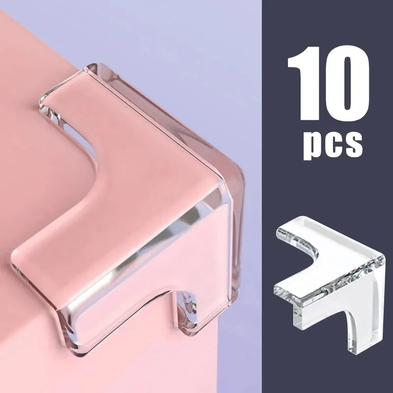 Protecteurs d'angle de meubles de Table basse Anti-collision transparents, doublure d'angle douce pour enfants, décor de salon 10 pièces/4 pièces